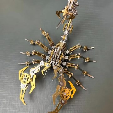 3D Metal Golden Scorpion Puzzle Kit