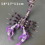 3D Metal Purple Scorpion Puzzle Kit (2)