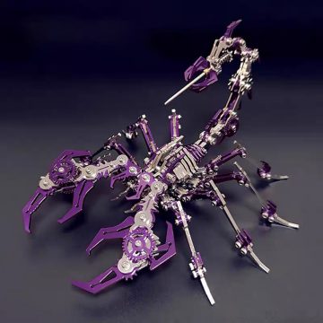 3D Metal Purple Scorpion Puzzle Kit