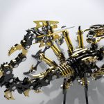 MetalDance (Metal Dance) 3D Black Gold Mechanical Scorpion Model Kit (9)