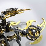 MetalDance (Metal Dance) 3D Black Gold Mechanical Scorpion Model Kit (9)
