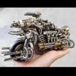MetalDance (Metal Dance) 3D Metal Mechanical Motorcycle Model Kit (7)
