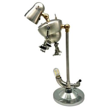 3D Metal Steampunk Robot Desk Lamp