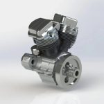 MetalDance (Metal Dance) CISON 9cc V2 Engine Model Kit (9)