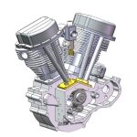 MetalDance (Metal Dance) CISON 9cc V2 Engine Model Kit (9)
