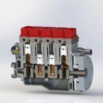 MetalDance (Metal Dance) Cison L4 4-Cylinder Gasoline Engine Model (5)