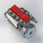 MetalDance (Metal Dance) Cison L4 4-Cylinder Gasoline Engine Model (5)