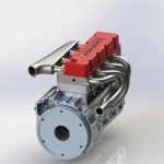 MetalDance (Metal Dance) Cison L4 4-Cylinder Gasoline Engine Model (5)