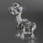 MetalDance (Metal Dance) Mechanical Brachiosaurus 3D Metal Puzzle Kit (2)