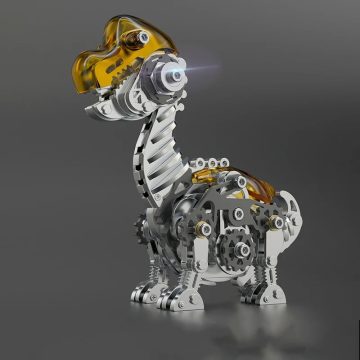 Mechanical Brachiosaurus 3D Metal Puzzle Kit