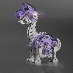 MetalDance (Metal Dance) Mechanical Brachiosaurus 3D Metal Puzzle Kit (2)