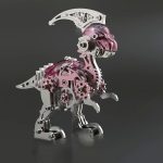 MetalDance (Metal Dance) Mechanical Parasaurolophus 3D Metal Puzzle Kit (5)