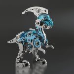 MetalDance (Metal Dance) Mechanical Parasaurolophus 3D Metal Puzzle Kit (5)