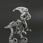 MetalDance (Metal Dance) Mechanical Parasaurolophus 3D Metal Puzzle Kit (5)
