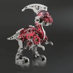 MetalDance (Metal Dance) Mechanical Parasaurolophus 3D Metal Puzzle Kit (5)