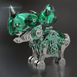 MetalDance (Metal Dance) Mechanical Triceratops 3D Metal Puzzle Kit (4)