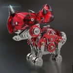 MetalDance (Metal Dance) Mechanical Triceratops 3D Metal Puzzle Kit (4)
