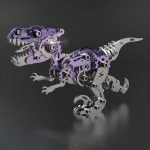 MetalDance (Metal Dance) Mechanical Velociraptor 3D Metal Puzzle Kit (3)