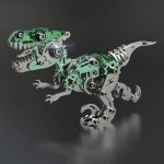 MetalDance (Metal Dance) Mechanical Velociraptor 3D Metal Puzzle Kit (3)