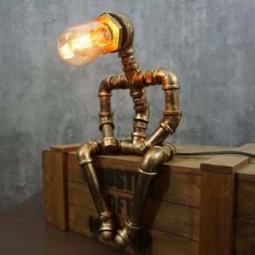 Melancholic Water Pipe Robot Table Lamp