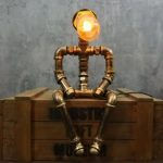 MetalDance (Metal Dance) Melancholic Water Pipe Robot Table Lamp (2)