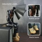 MetalDance (Metal Dance) Pipe Robot Table Lamp with Jacket and Martin Boots (7)