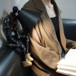 MetalDance (Metal Dance) Pipe Robot Table Lamp with Jacket and Martin Boots (7)