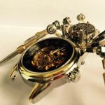MetalDance (Metal Dance) Steampunk 3D Metal Spider Clock (6)