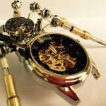 MetalDance (Metal Dance) Steampunk 3D Metal Spider Clock (6)