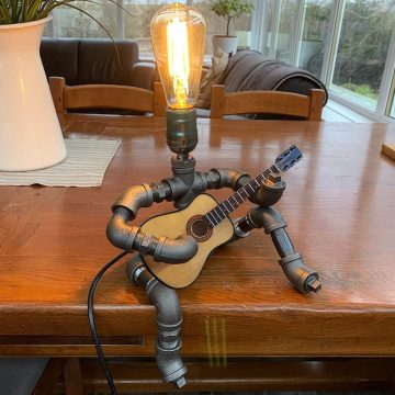 Steampunk Industrial Pipe Desk Lamp