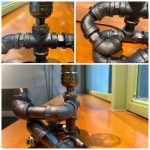 MetalDance (Metal Dance) Steampunk Industrial Pipe Desk Lamp (1)