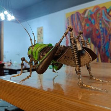 Steampunk Mechanical Locust Model