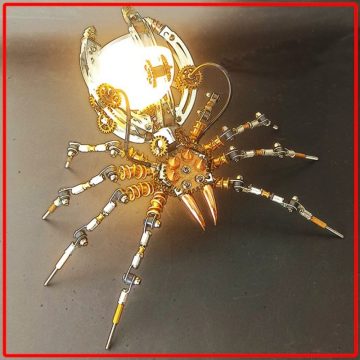 Steampunk Mechanical Spider Light