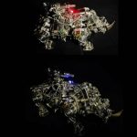 MetalDance (Metal Dance) Steampunk Rhino 3D Metal Model Kit (9)