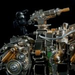 MetalDance (Metal Dance) Steampunk Rhino 3D Metal Model Kit (9)