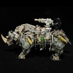 MetalDance (Metal Dance) Steampunk Rhino 3D Metal Model Kit (9)