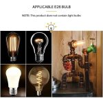 MetalDance (Metal Dance) Steampunk Water Pipe Desk Lamp (1)