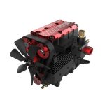 MetalDance (Metal Dance) TOYAN Twin-Cylinder 4-Stroke Engine Model Kit (7)