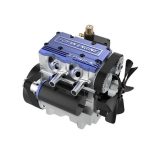 MetalDance (Metal Dance) Toyan X-Power Inline Twin-Cylinder 4-Stroke Water-Cooled Methanol Engine Model Kit (4)