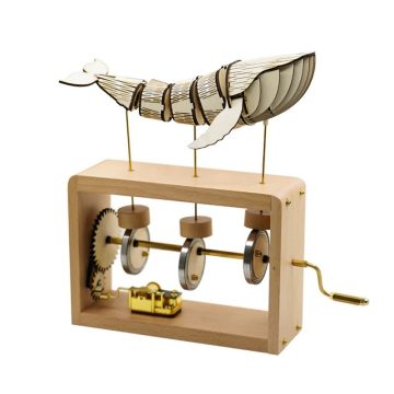 Whale Music Box Puzzle Kit